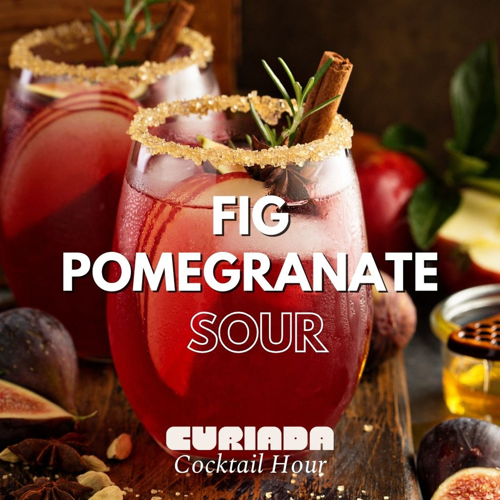 Fig Pomegranate Sour Cocktail Recipe featuring Mahia Fig Spirit