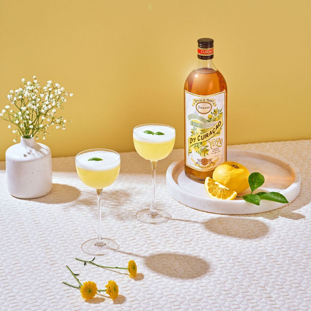 Yuzu Meringue Sour featuring Pierre Ferrand Yuzu Late Harvest