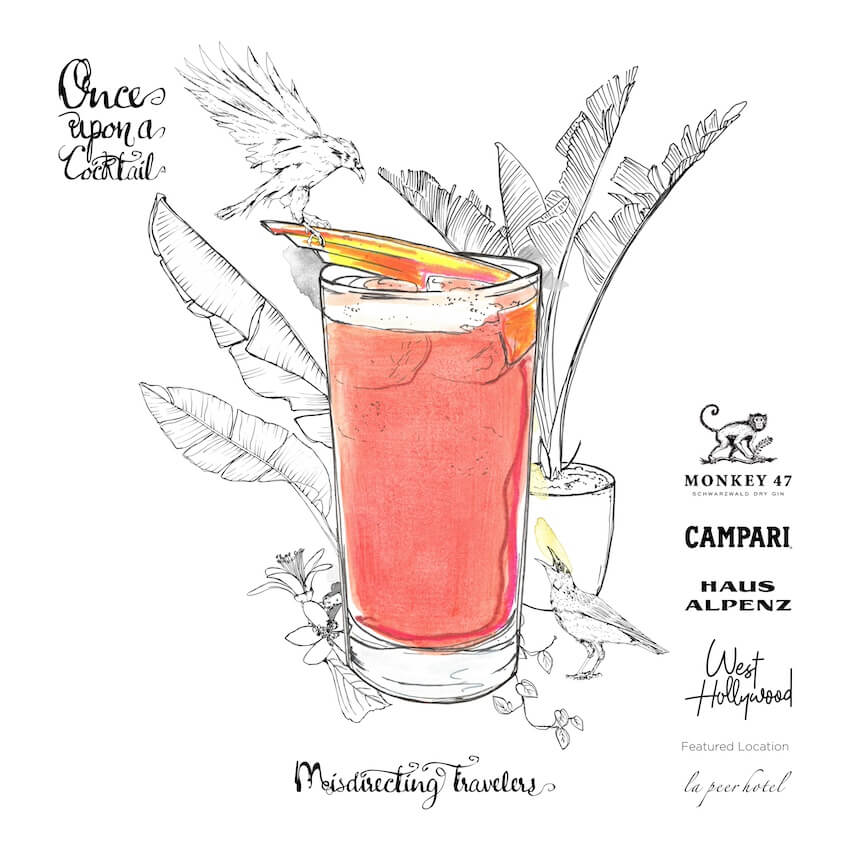 Cocktail Conversations #2: Once Upon a Cocktail - West Hollywood & The Misdirecting Travelers Cocktail Recipe