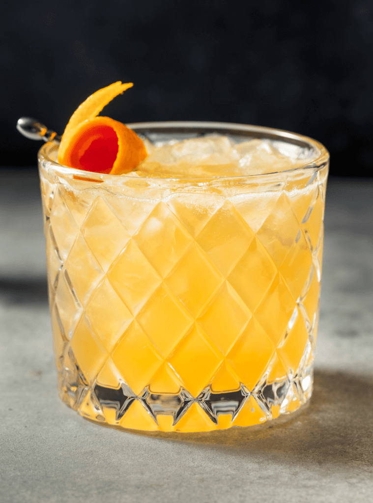 Mango Whiskey Sour featuring Chinola Mango Liqueur