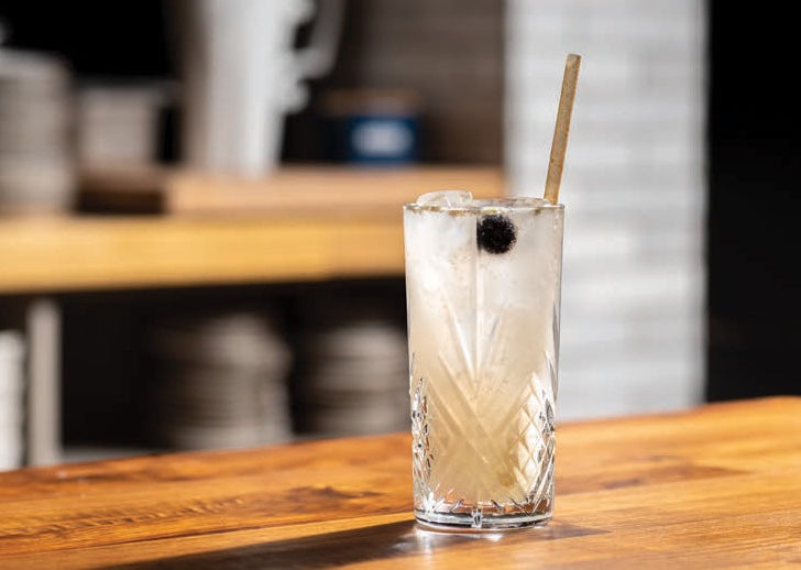The South of France Cocktail Recipe: featuring Mahia, Absinthe, & Orgeat