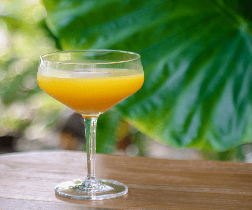 The Gold: A cocktail for the Olympics featuring scotch, banana liqueur, and triple sec