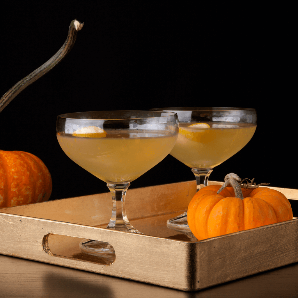 The Euology: A Halloween cocktail recipe featuring Batavia Arrack, Strega & Falernum