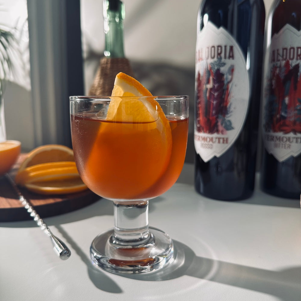 The Kingston, a cocktail recipe featuring Baldoria Vermouths and Appleton Estate Rums