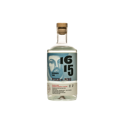 Bottle of 1615 Pisco Puro Quebranta.