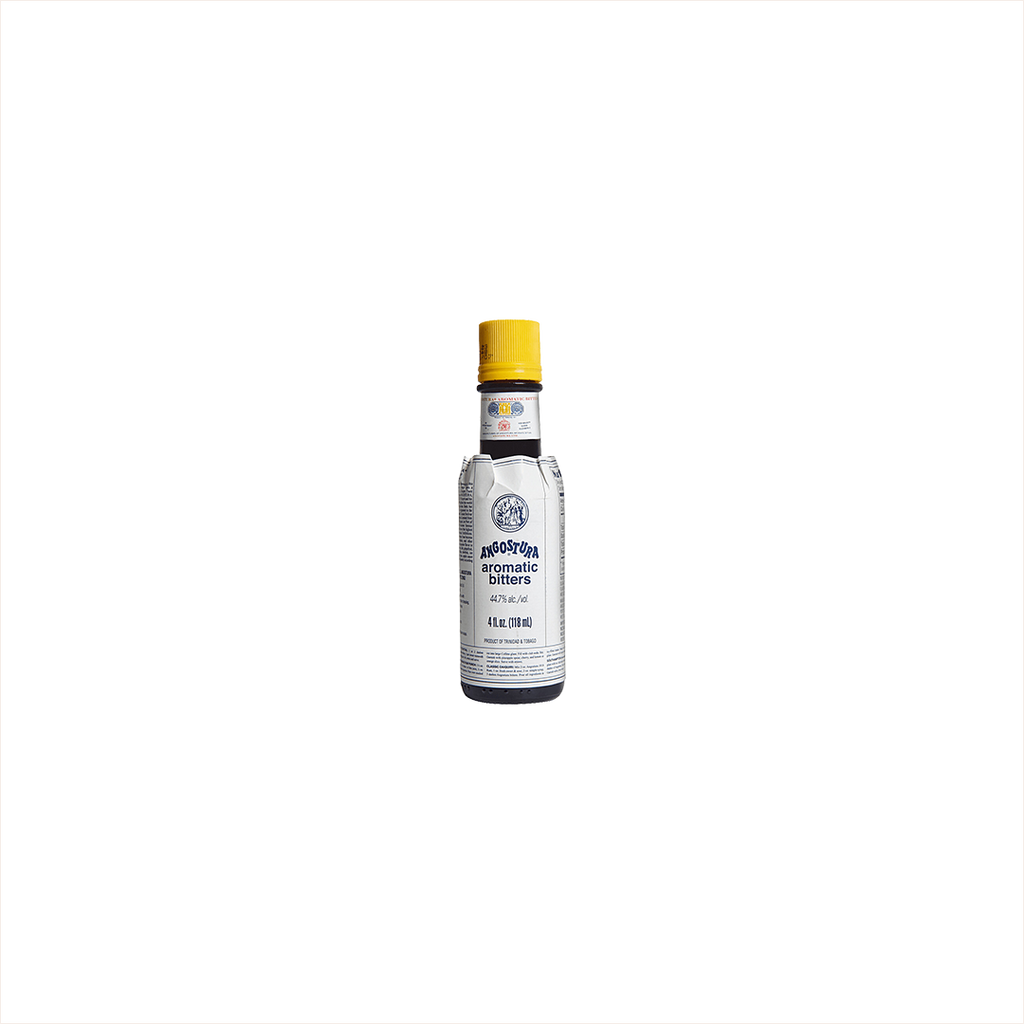 Bottle of Angostura Aromatic Bitters.