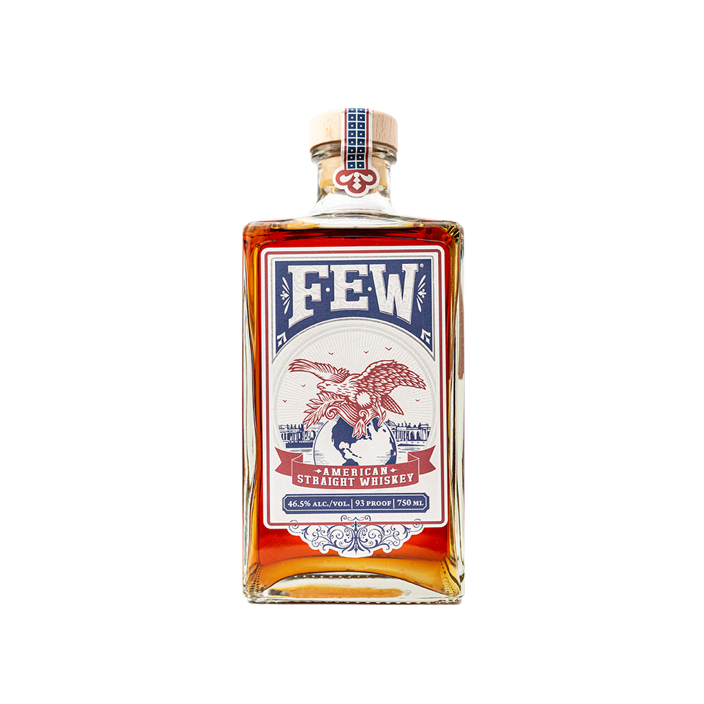Bottle of FEW American Straight Whiskey.