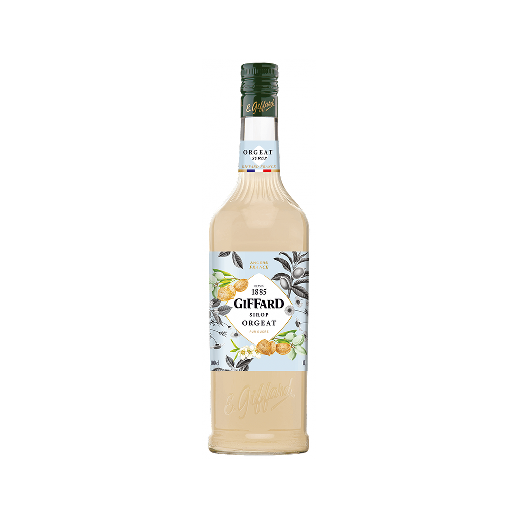 Bottle of Giffard Orgeat Syrup.