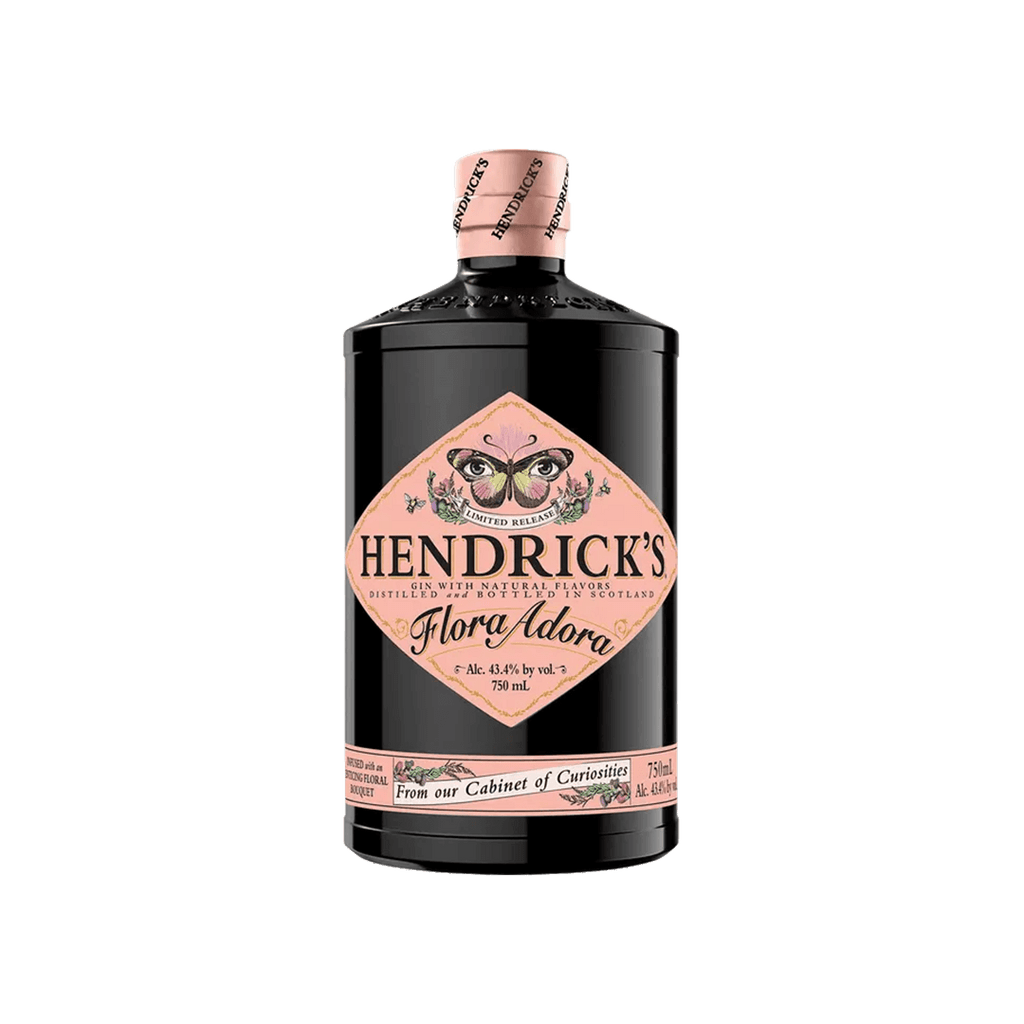 Bottle of Hendrick's Flora Adora Gin.