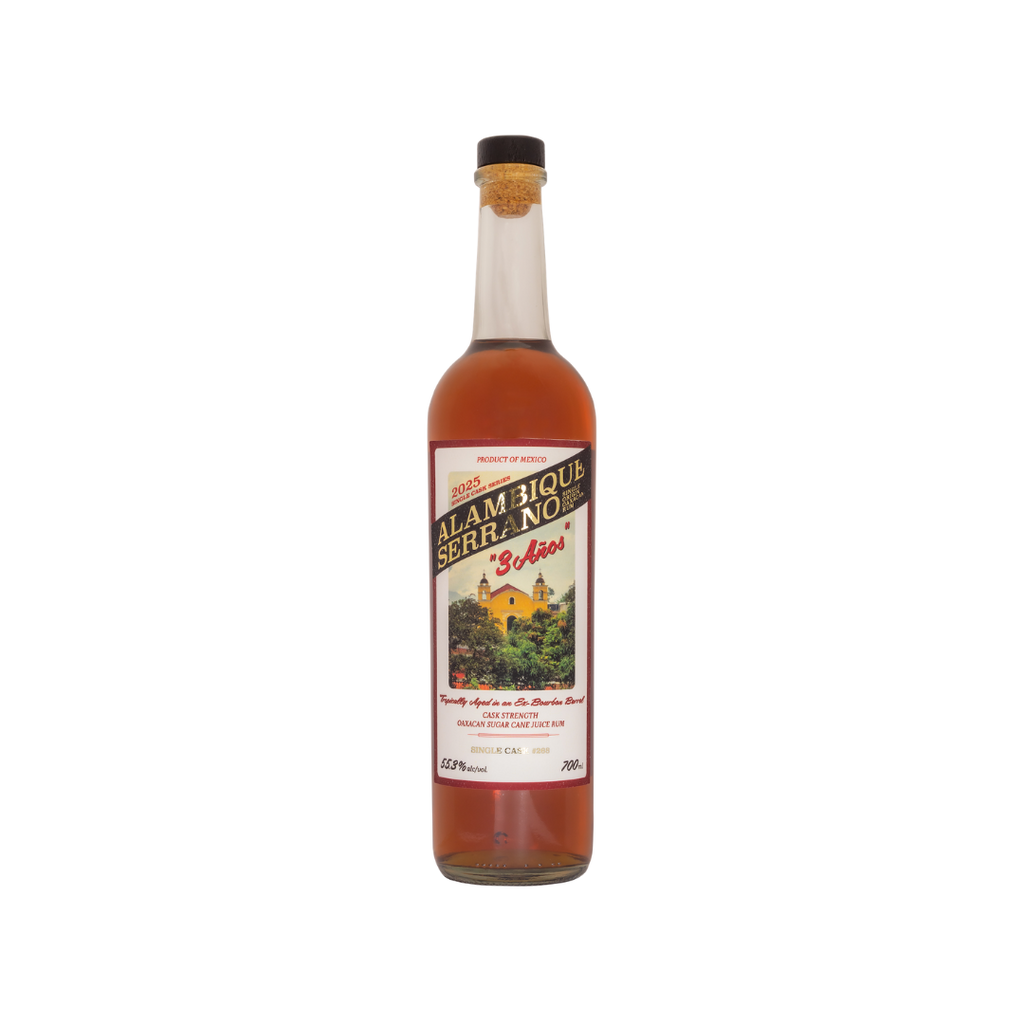 Bottle Image for Alambique Serrano 3 Años Single Cask #268 Ex Bourbon Barrel Aged Rum