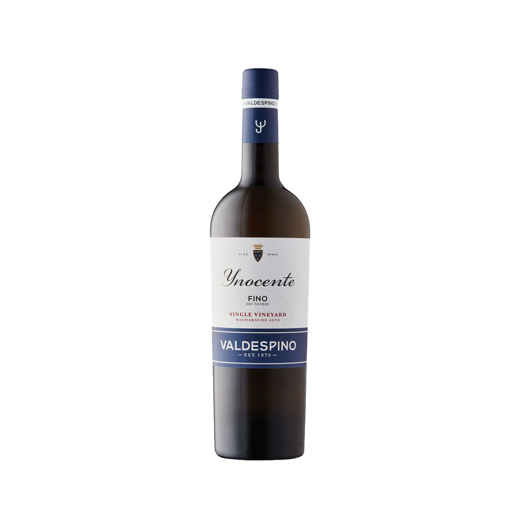 Bottle of Valdespino Inocente Fino Sherry.