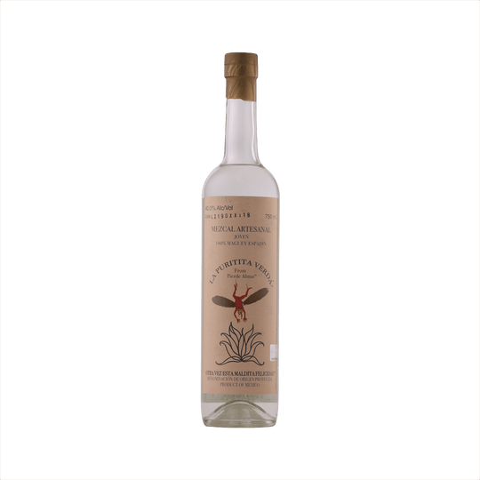 Pierde Almas La Puritita Verdá Mezcal