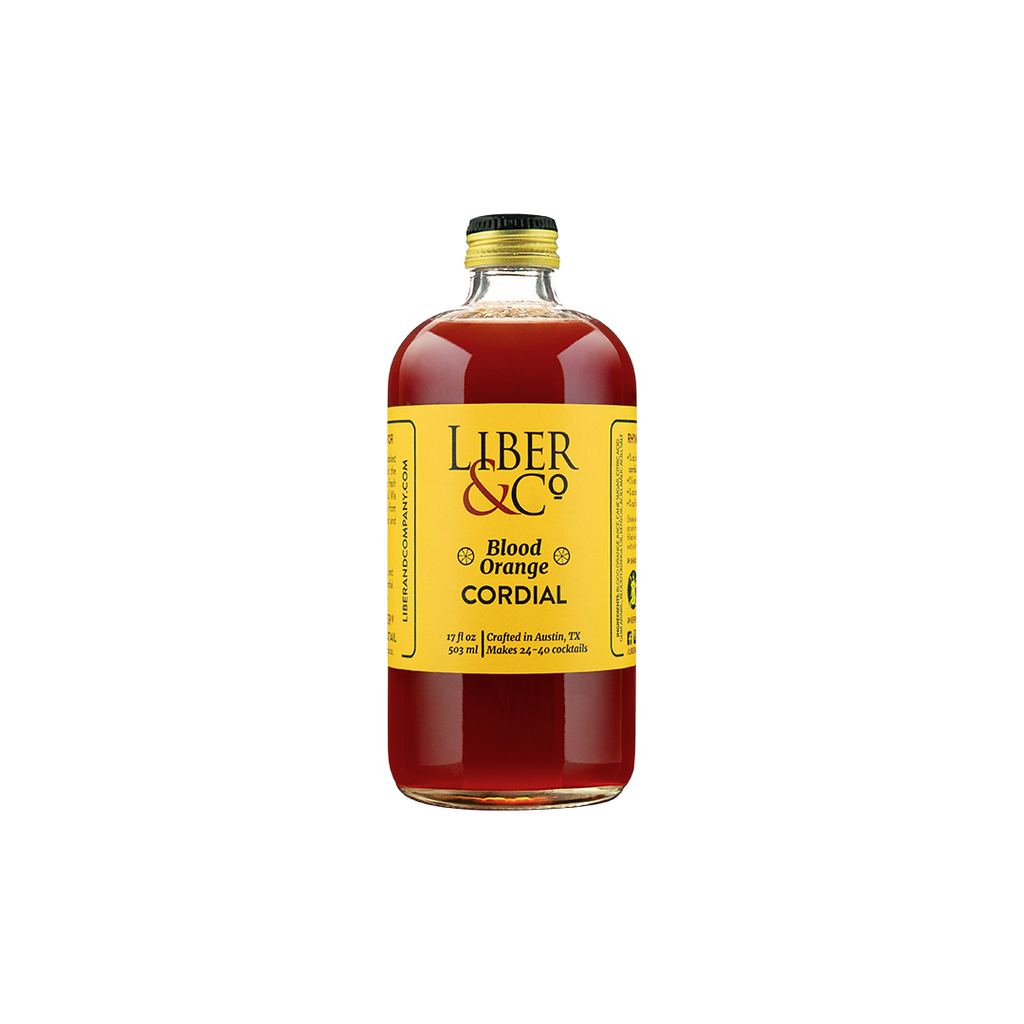 Bottle of Liber & Co. Blood Orange Cordial.