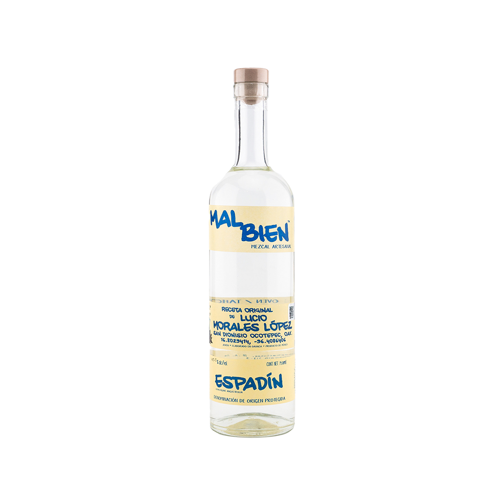 Bottle of Mal Bien Espadín Mezcal.