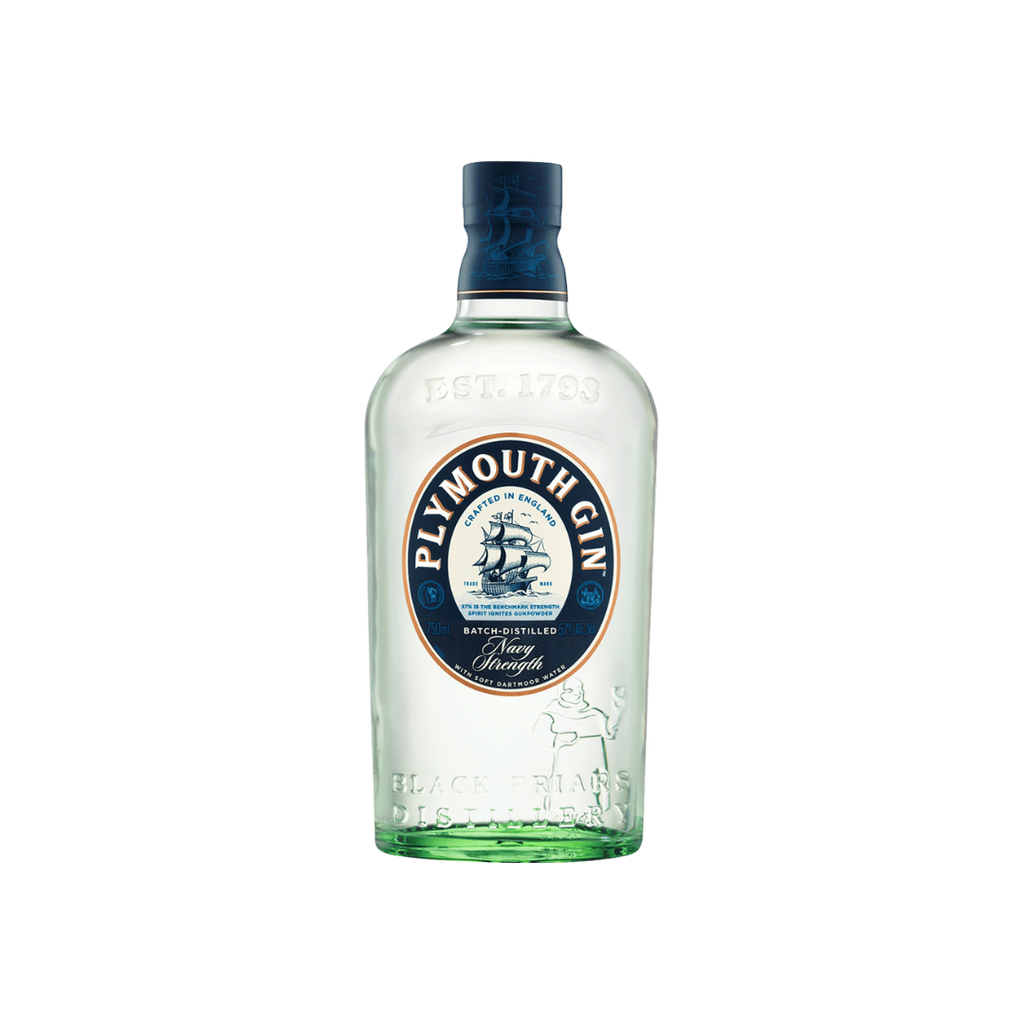 Bottle of Plymouth Navy Strength Gin.