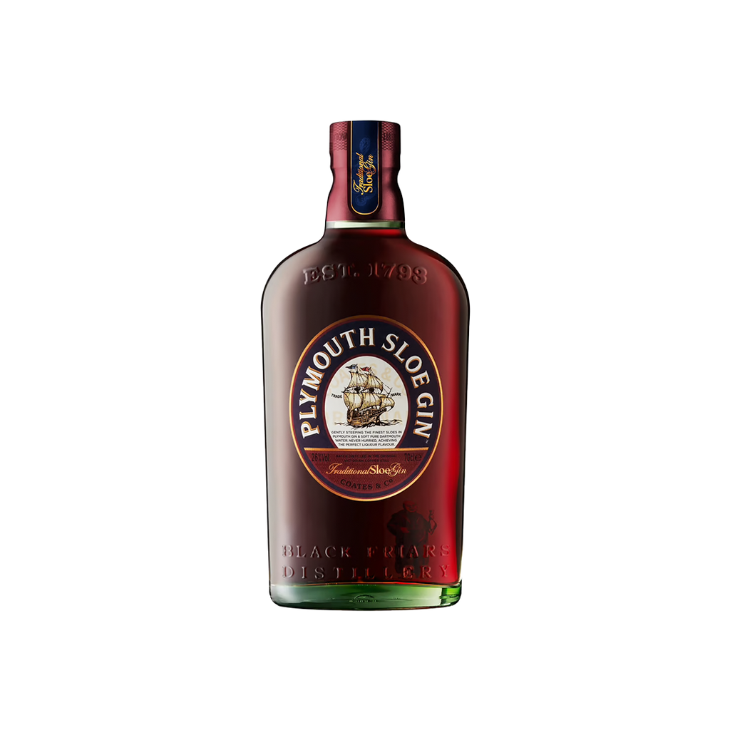 Bottle of Plymouth Sloe Gin.