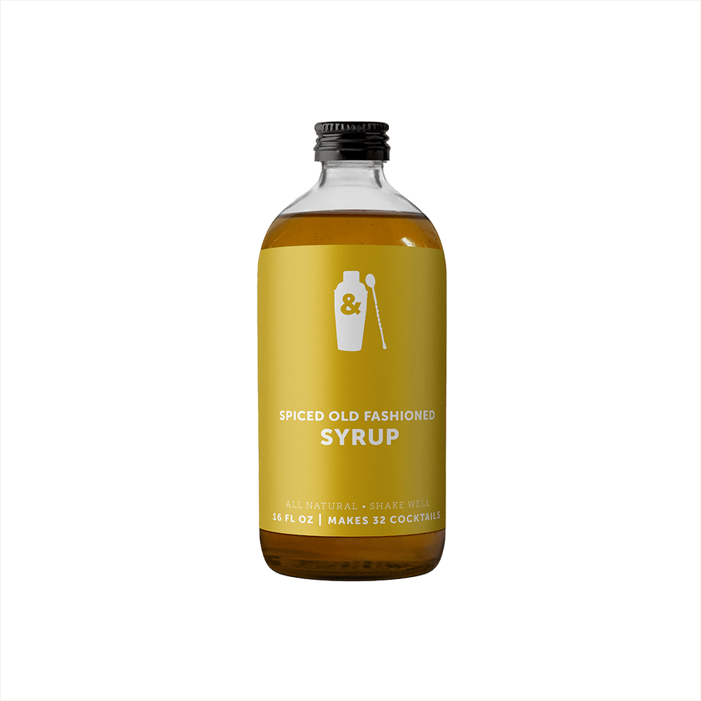 Bottle of Shaker & Spoon Spiced Old Fashioned Syrup.