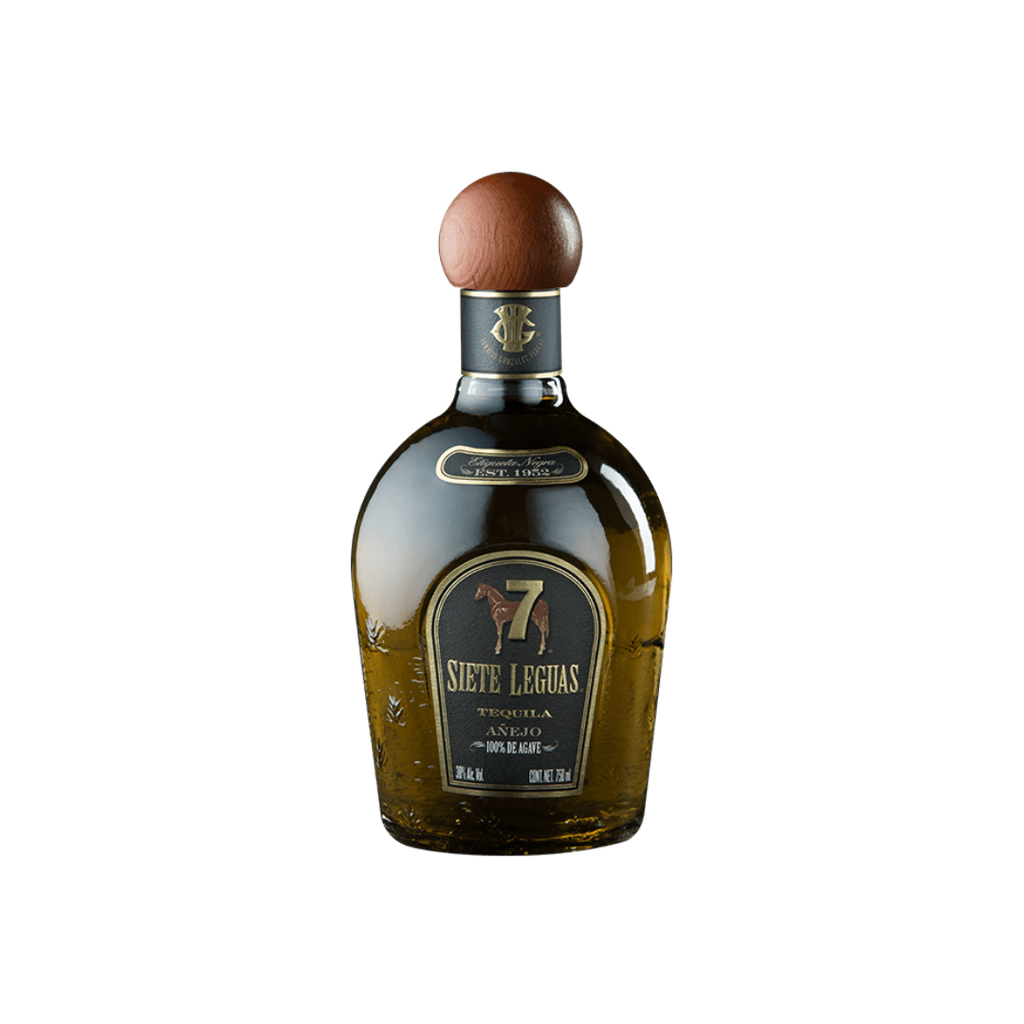 Bottle of Siete Leguas Añejo Tequila.