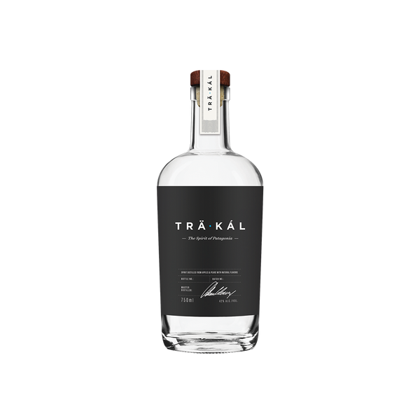 Bottle of TRÄKÁL Patagonian Spirit.