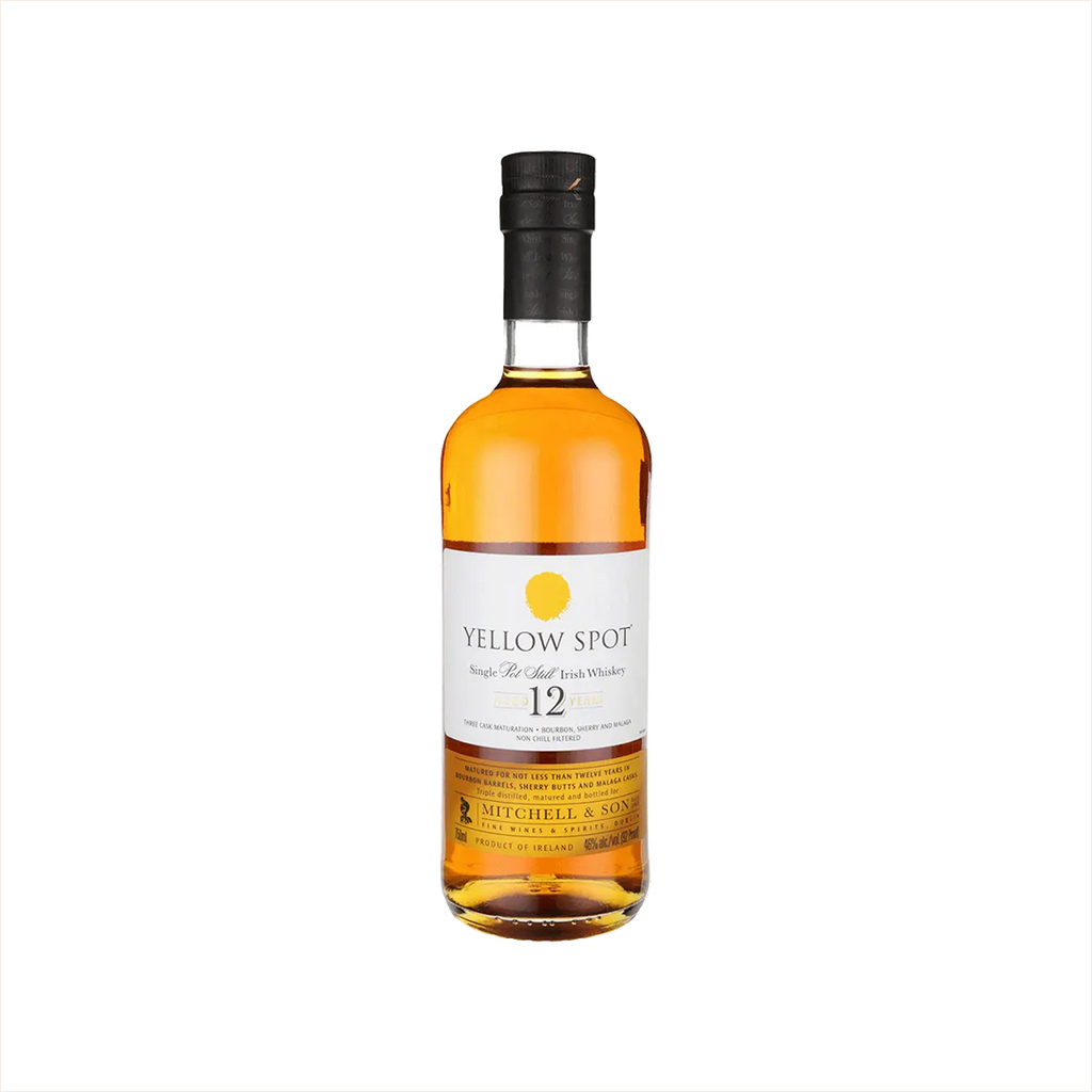 Bottle of Yellow Spot Irish Whiskey.