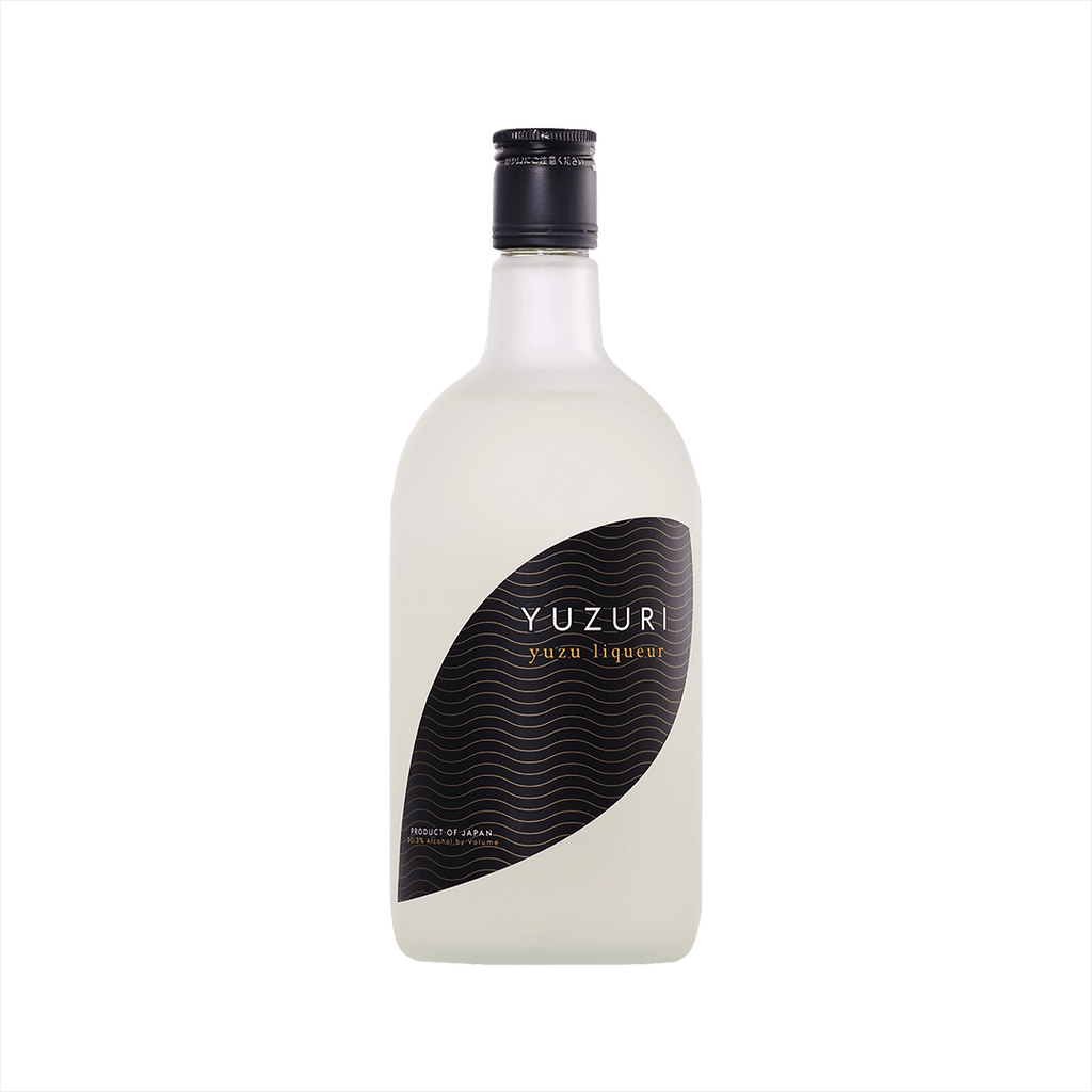 Bottle of Yuzuri Yuzu Liqueur.