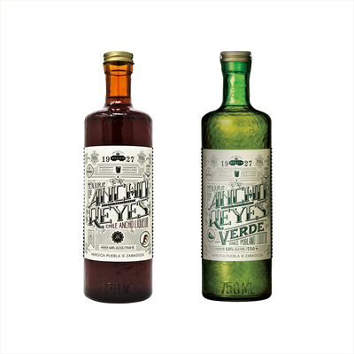 Bottles of Ancho Reyes Original + Ancho Reyes Verde product image