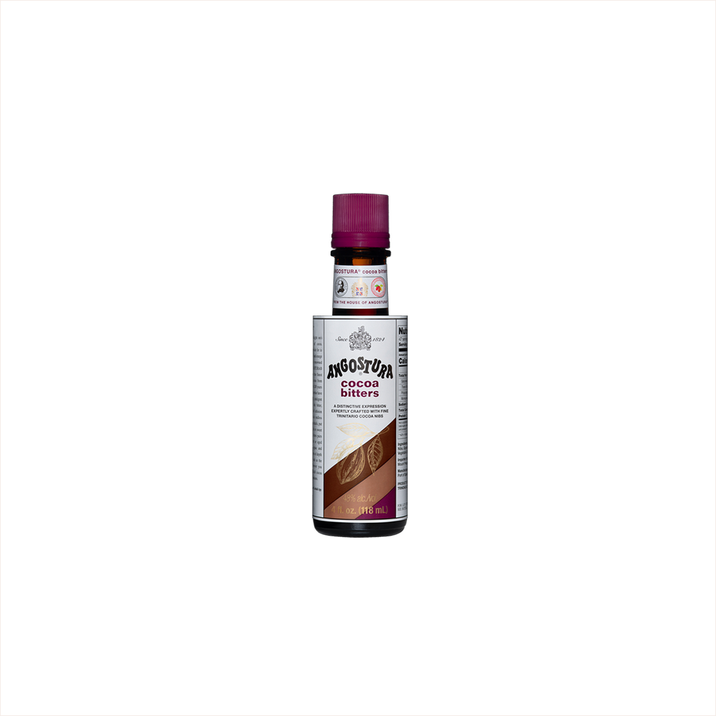 Bottle of Angostura Cocoa Bitters.