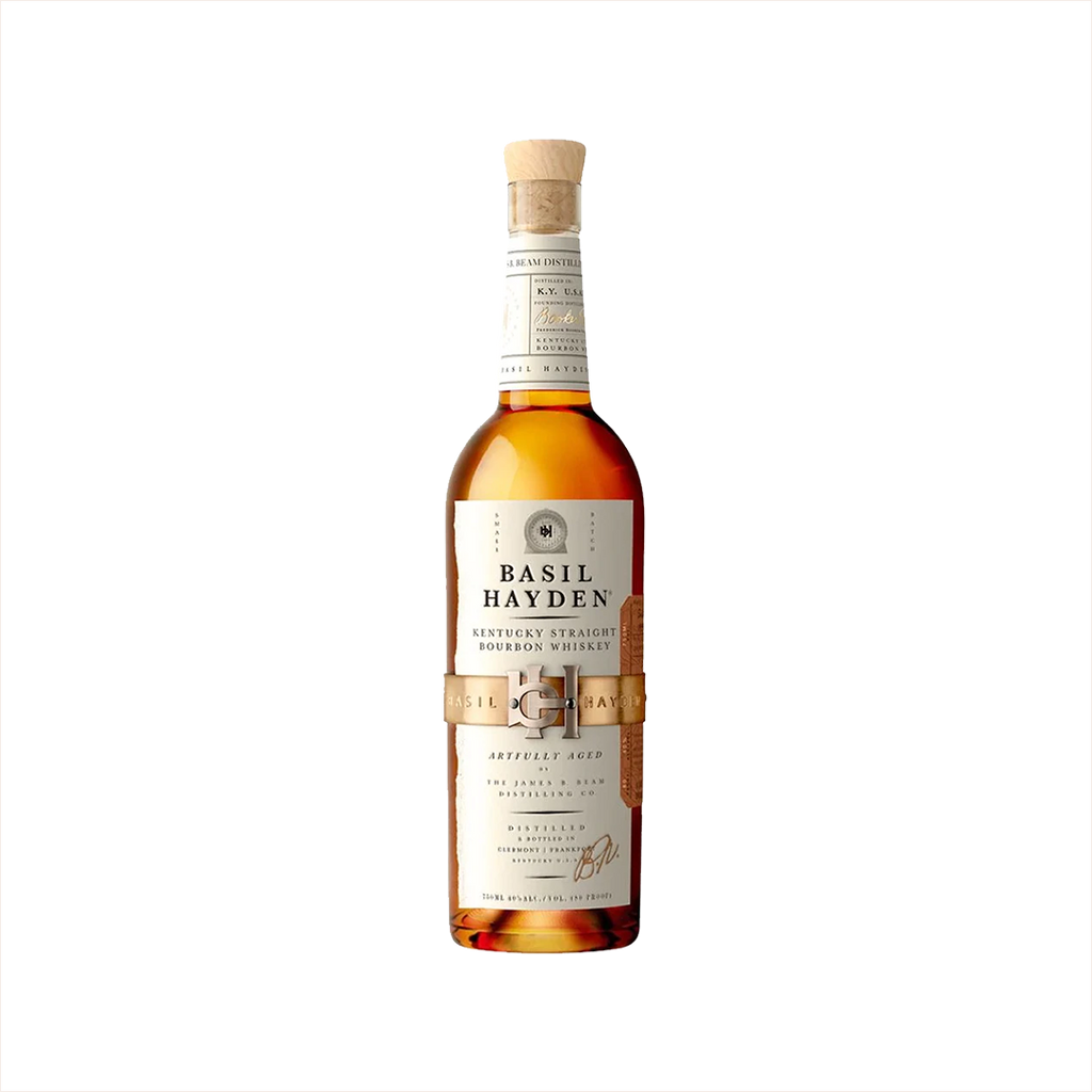 750ml bottle of Basil Hayden Kentucky Straight Bourbon Whiskey.