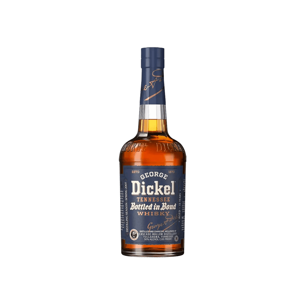 Bottle of George Dickel Bottled In Bond Whisky.