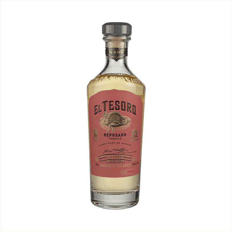 Bottle of El Tesoro Reposado Tequila