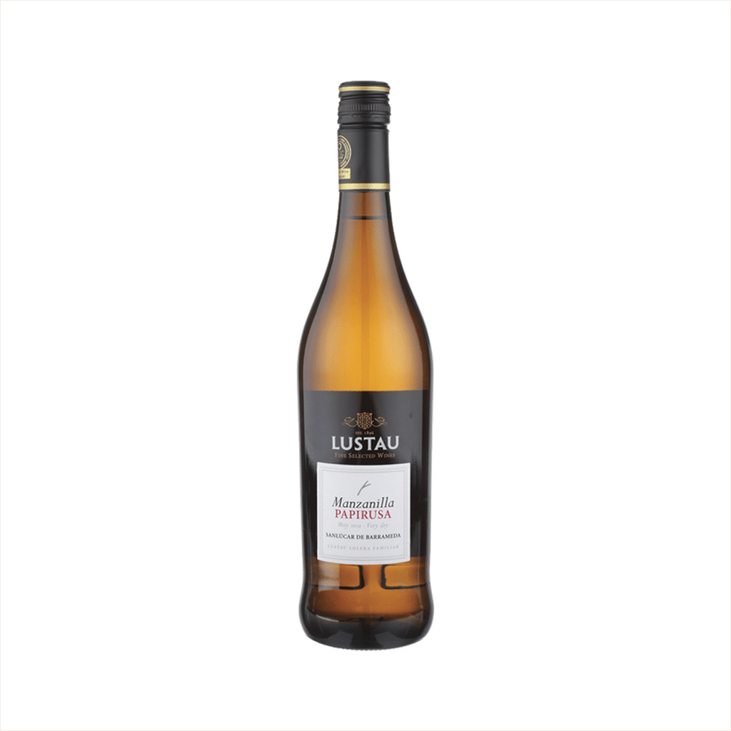 Bottle of Lustau Manzanilla Papirusa Sherry