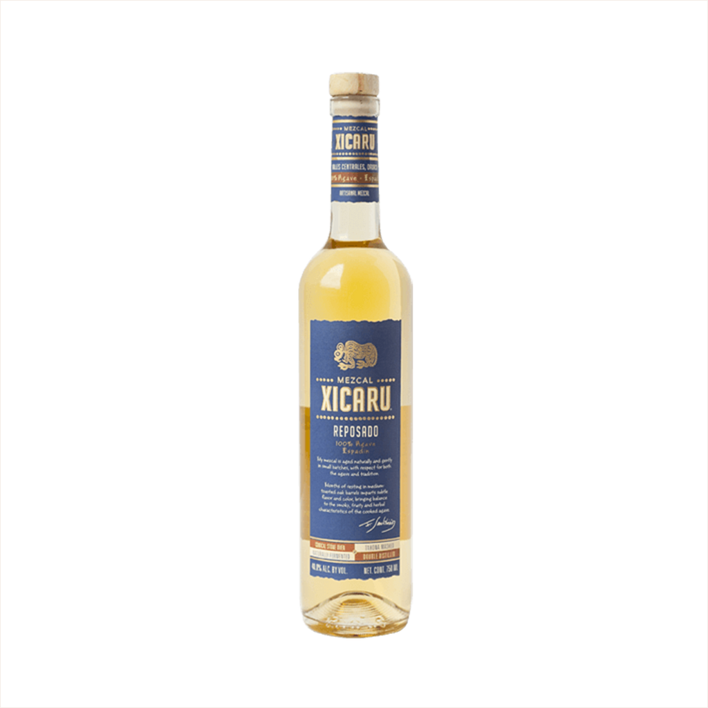 Bottle of Xicaru Mezcal Reposado.