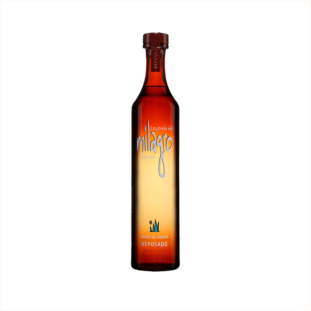 750ml bottle of Milagro Reposado Tequila.