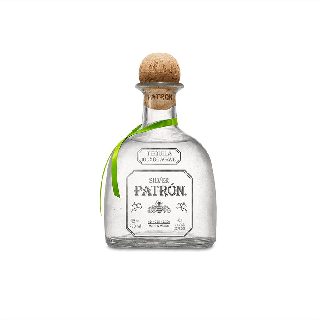 Bottle of Patron Silver Tequila