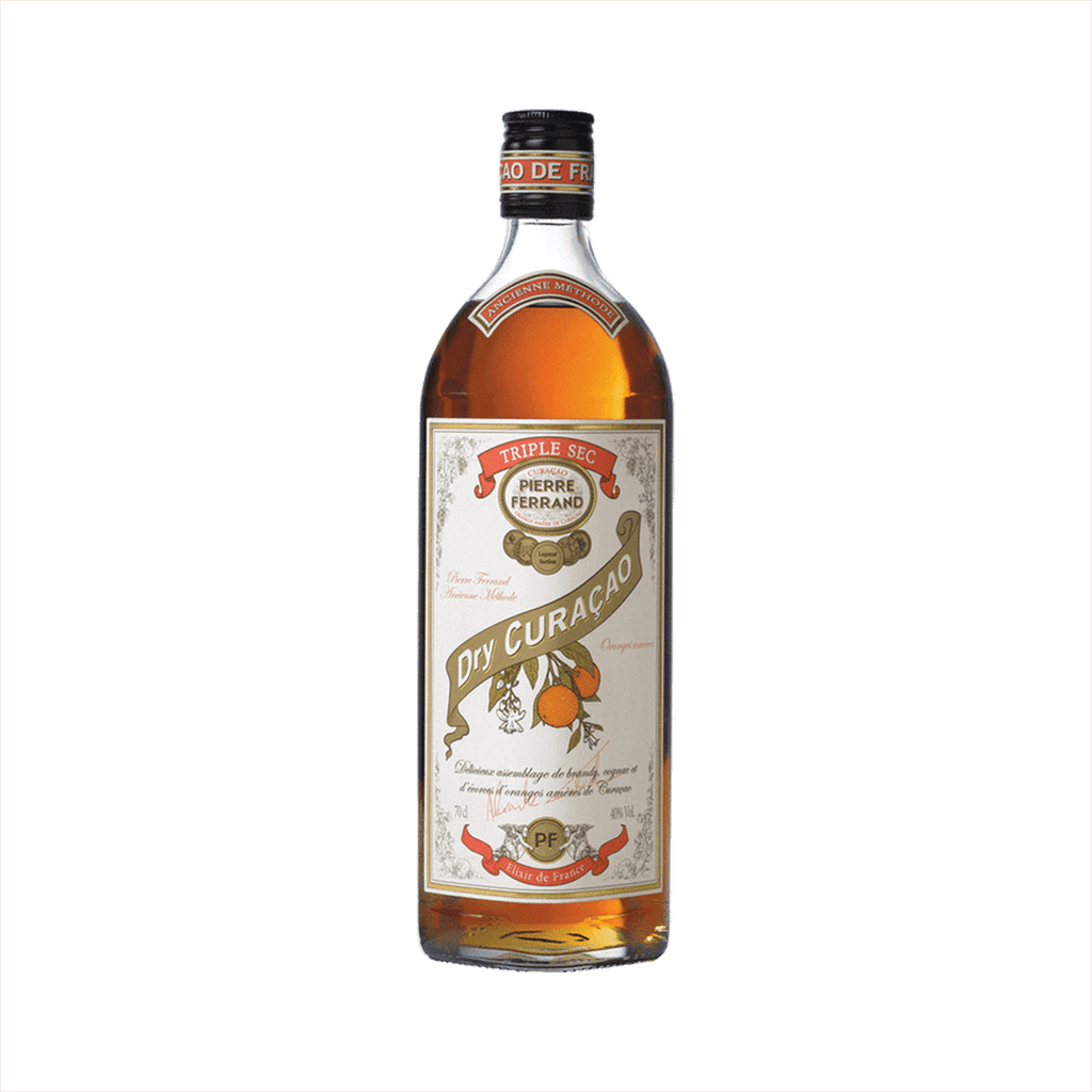 Bottle of Pierre Ferrand Dry Curacao.