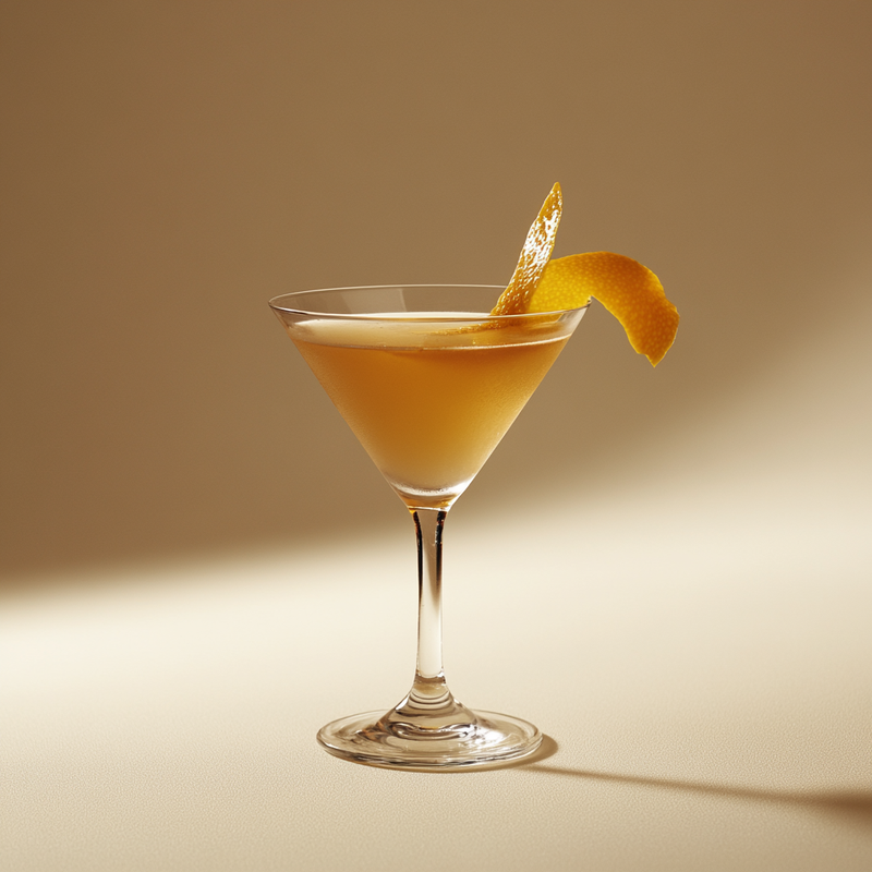 A photo of the Dream Cocktail cocktail containing Hennessy V.S. Cognac, Giffard Triple Sec, Legendre Herbsaint Original Liqueur, Chilled water (reduce if wet ice) in a Martini.