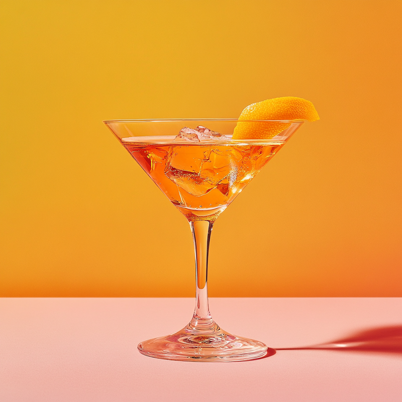 A photo of the Citrus Martini cocktail containing Ketel One Vodka, Grand Marnier, Noilly Prat Dry Vermouth, Angostura Orange Bitters in a Martini.