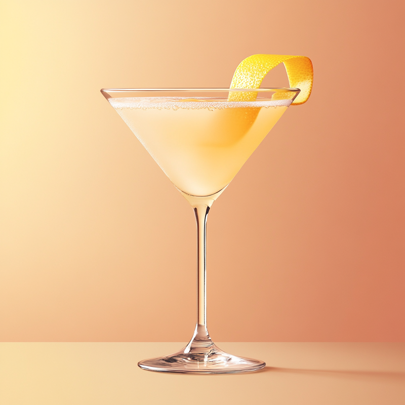 A photo of the Resolute cocktail containing Beefeater London Dry Gin, Giffard Abricot Du Roussillon, Freshly squeezed lemon juice, Chilled water (reduce if wet ice) in a Martini.