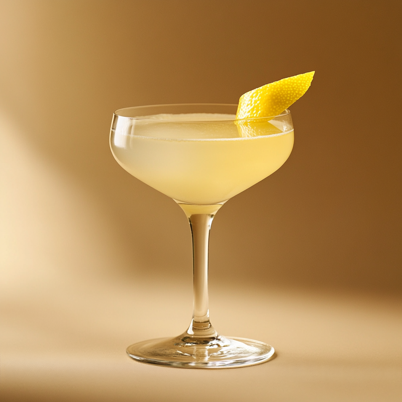 A photo of the King's Jubilee cocktail containing Planteray 3 Stars White Rum, Luxardo Maraschino Liqueur, Freshly squeezed lemon juice in a Coupe.