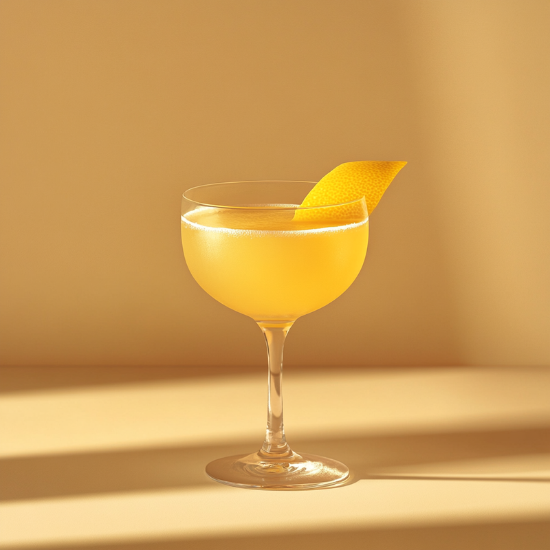 A photo of the Golden Agave Daiquiri cocktail containing Milagro Reposado Tequila, Chartreuse Yellow, Giffard Abricot Du Roussillon, Freshly squeezed lemon juice in a Coupe.