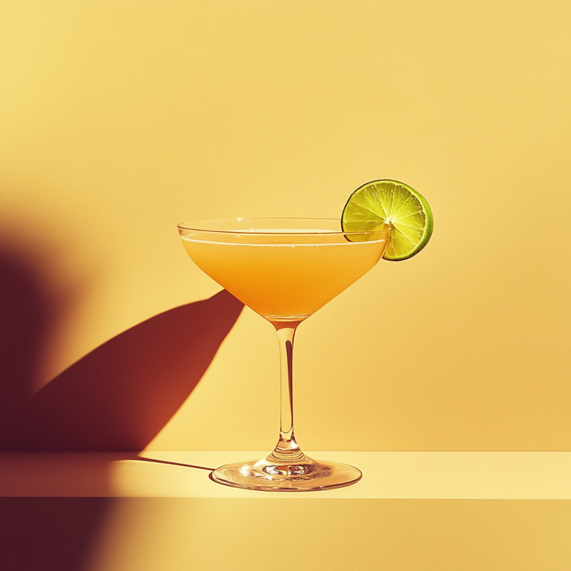 A photo of the Royal Bermuda Yacht Club Daiquiri cocktail containing Flor de Caña 4 Year Old Añejo Oro Rum, John D. Taylor's Velvet Falernum, Giffard Triple Sec, Freshly squeezed lime juice in a Martini.