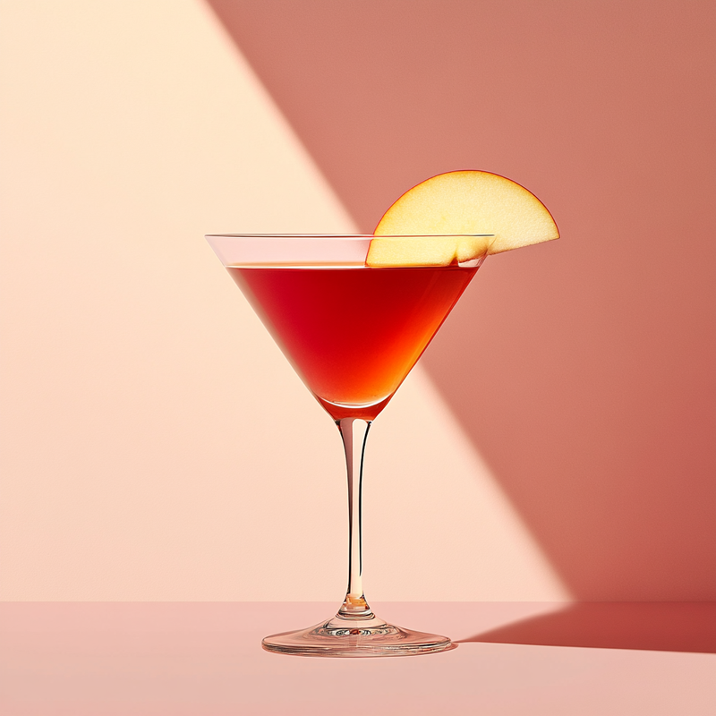 A photo of the Cranberry Cactus Cosmo cocktail containing MIDORI Melon Liqueur, Milagro Reposado Tequila, Cranberry juice in a Martini.