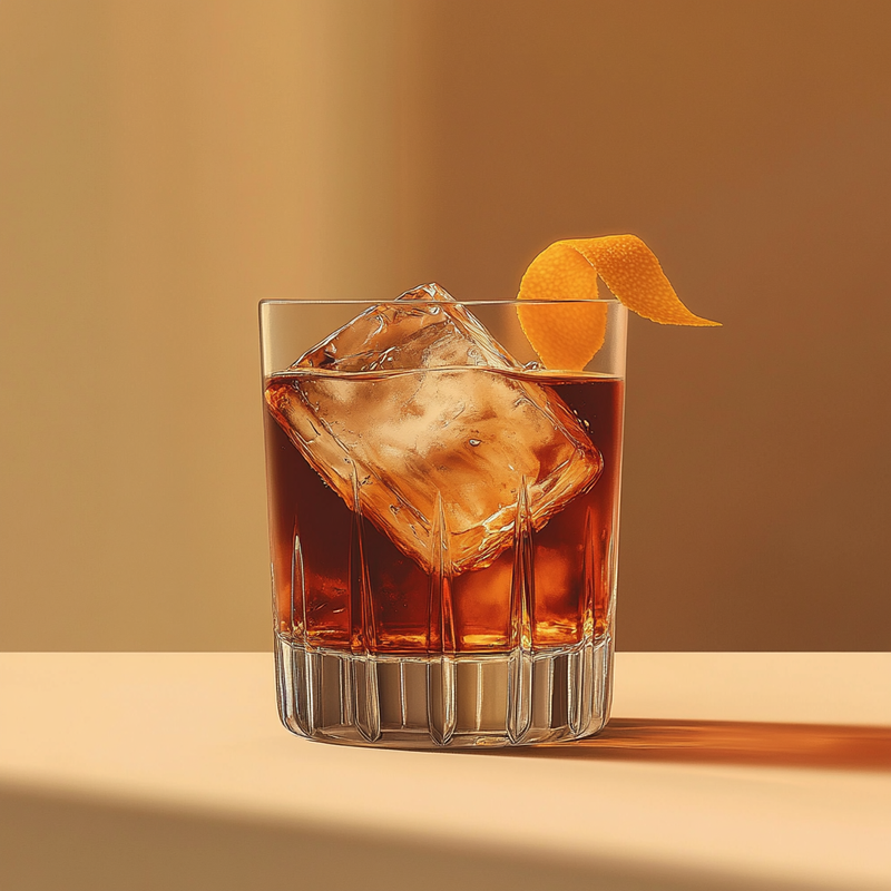 A photo of the Fernet Troppo Martini cocktail containing Martini & Rossi Rosso Sweet Vermouth, Fernet-Branca Amaro Liqueur, Chilled water (reduce if wet ice) in a Martini.