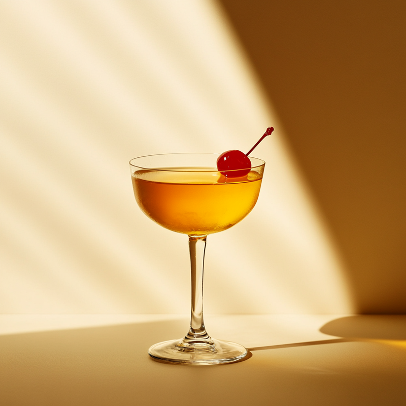 A photo of the Diamondback cocktail containing Willett Family Estate Bottled 4 Year Rye, Laird's Straight Apple Brandy 100 Proof Bottled In Bond, Chartreuse Yellow in a Coupe.