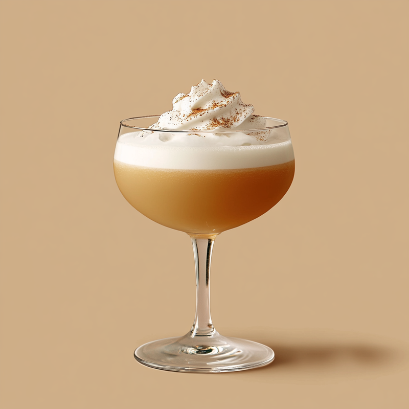 A photo of the Celtic Silk cocktail containing Jameson Irish Whiskey, Drambuie Liqueur, Single cream / half-and-half in a Coupe.