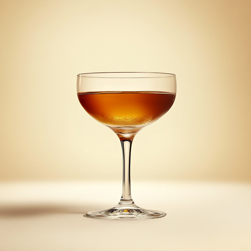 A photo of the Renaissance Rumtini cocktail containing Appleton Estate 8 Year Old Reserve Rum, Lustau Dry Amontillado Los Arcos, Marie Brizard Crème de Cacao White, Pernod Absinthe, Saline solution 10:1 (5g sea salt to 50ml water) in a Coupe.