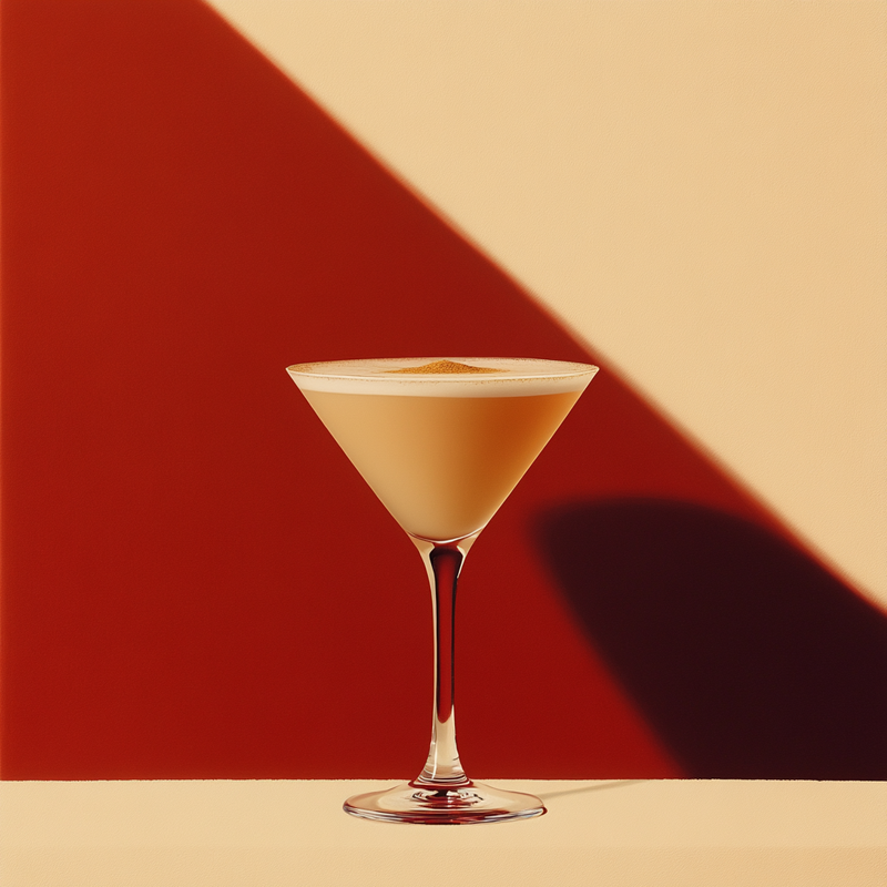 A photo of the Chatham Hotel Special cocktail containing Hennessy V.S. Cognac, Graham's 10 Year Old Aged Tawny Port, Giffard Crème de Cacao Liqueur, Single cream / half-and-half, Milk in a Martini.