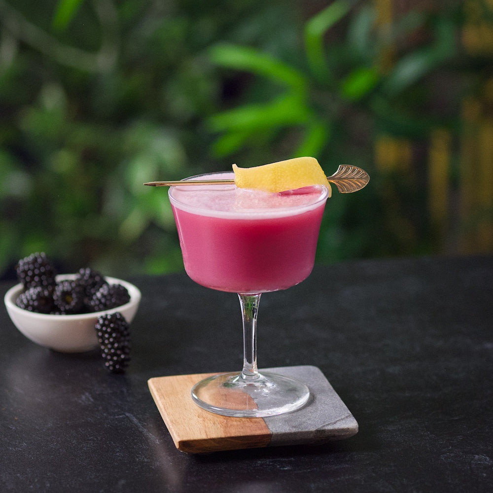 The Braam Dot Com: A cocktail recipe featuring Genever, Absinthe, and Marion Blackberry Syrup