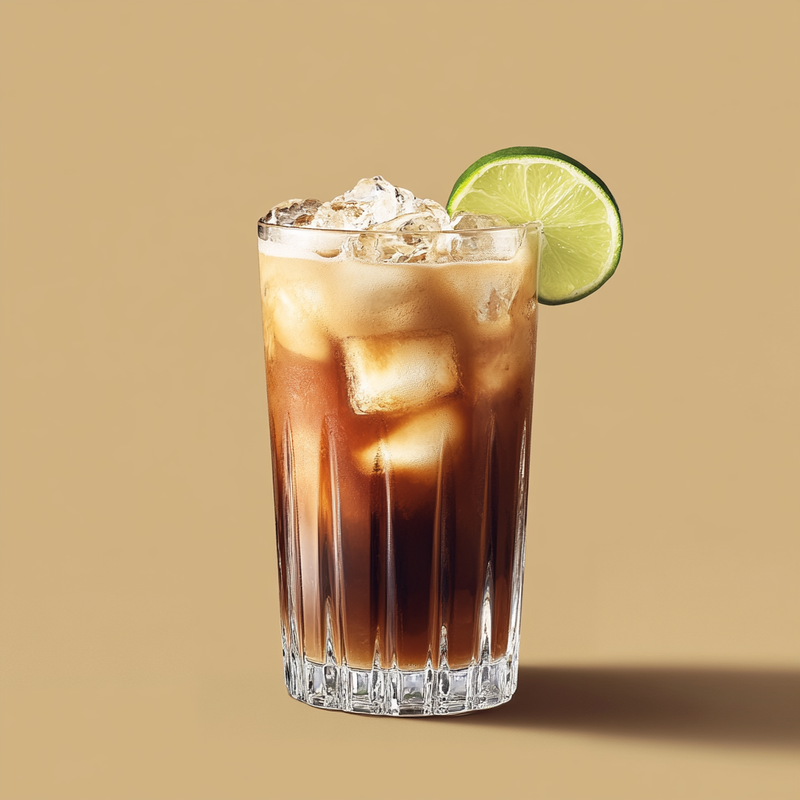A photo of the Dutch Espresso Fizz cocktail containing Ketel One Vodka, Mr Black Cold Brew Coffee Liqueur, Galliano Autentico Liqueur, Club soda in a Sling.
