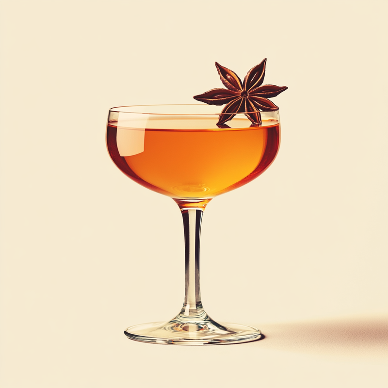 A photo of the Anise Whisper cocktail containing Ketel One Vodka, Legendre Herbsaint Original Liqueur, Aperol Aperitivo, Angostura Aromatic Bitters in a Coupe.